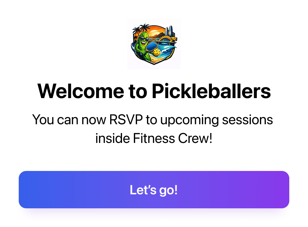 Joined the Pickleballers community in Fusemi